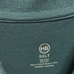 Harbor Bay Polo Shirt size 5XL Green